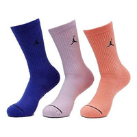 Air Jordan Dri-FIT Crew Socks 3 Pack 'Blue Purple Orange' DX9632-906