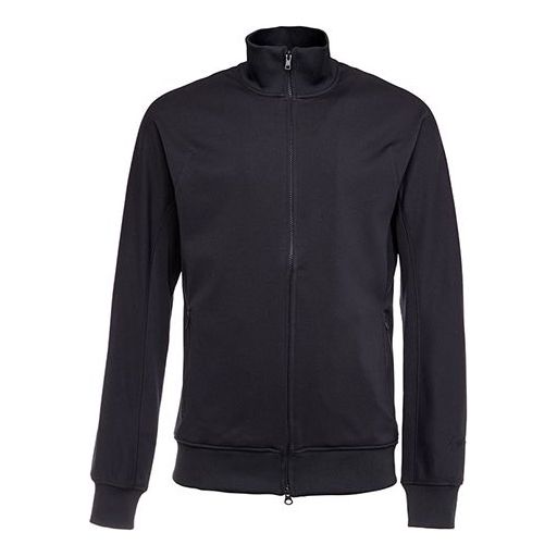 Men's Y-3 Slim Fit Stand Collar Side Zipper Pocket Hoodie Jacket Gray DY7261