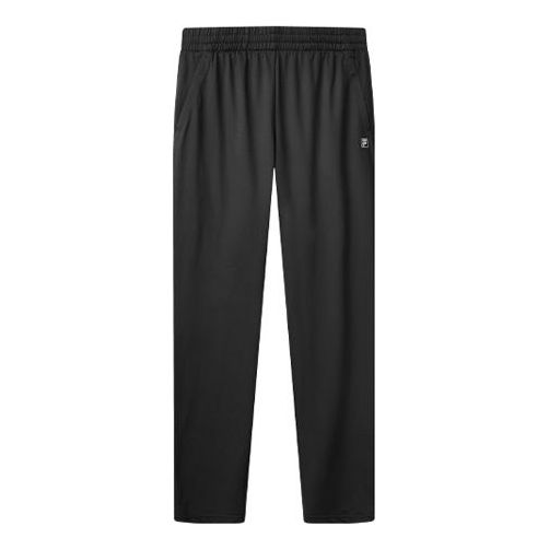 Men's FILA Small Logo Drawstring Black Sports Pants/Trousers/Joggers F61M024601F-BK
