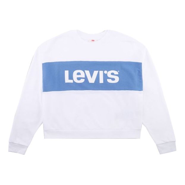 (WMNS) Levi's Casual Sports Long Sleeves T-Shirt 'White' 85777-0000