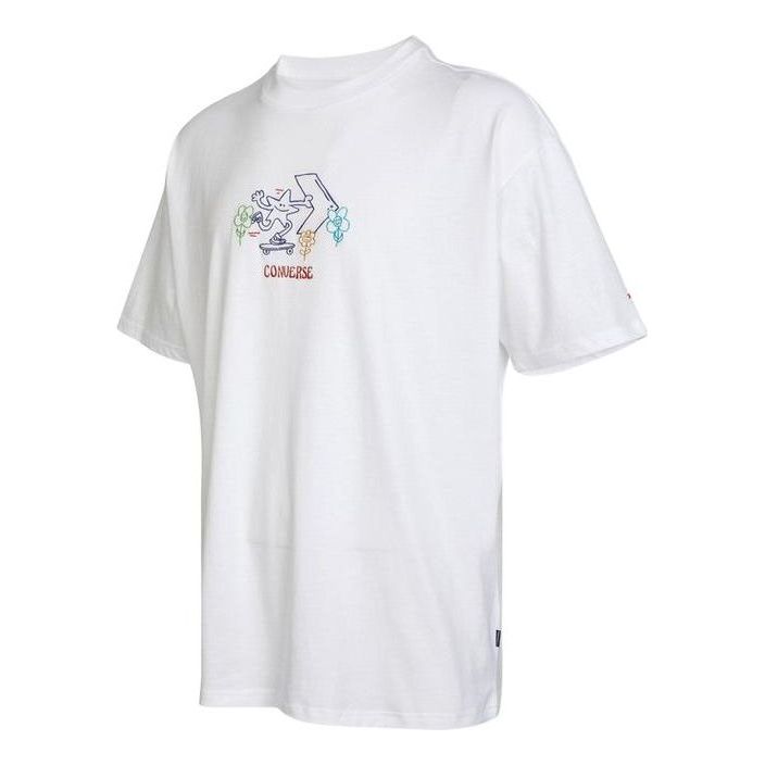Converse Pushing Along T-Shirt Asia Sizing 'White' 10023267-A01