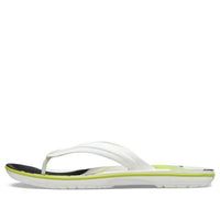 Crocs Crocband Flip Flops 'White Green Black' 206592-94S