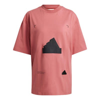 (WMNS) adidas Oversized T-Shirt Asia Sizing 'Red Black' HG4356