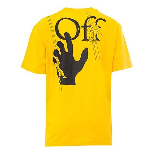 Off-White Pattern Printing logo Yellow OMAA038E20JER0011810