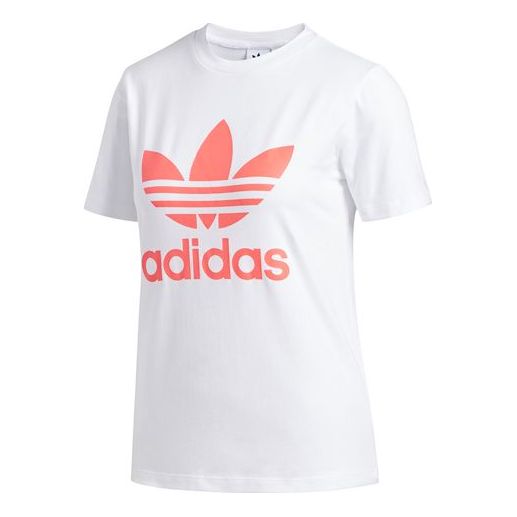 (WMNS) adidas originals Casual Sports Short Sleeve White FJ9455