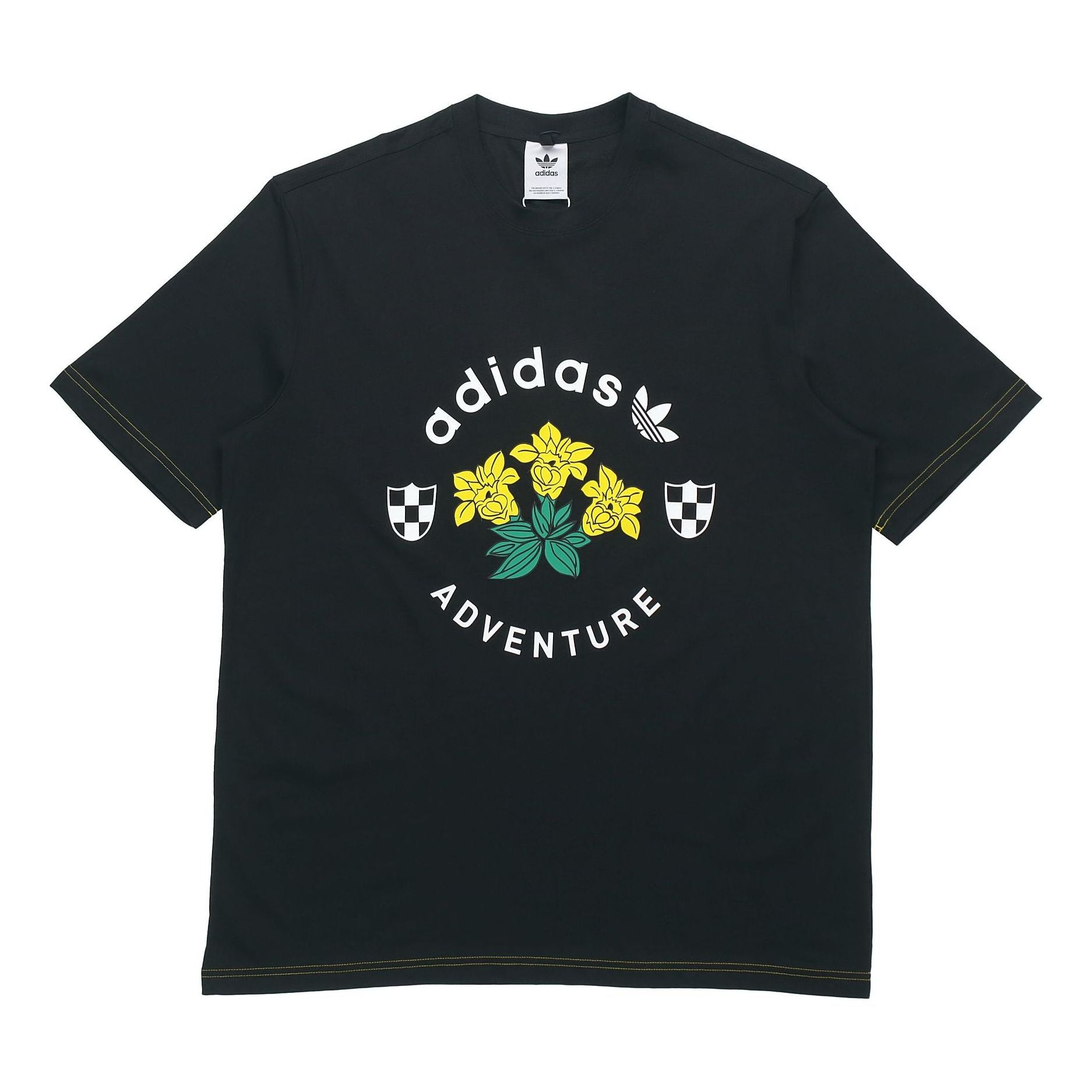 adidas originals ADV GRAPHIC TEE Printing Short Sleeve Black GD5608