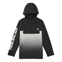 Men's Vans Splicing Athleisure Casual Sports Hooded Jacket Black VN0A49JZBLK