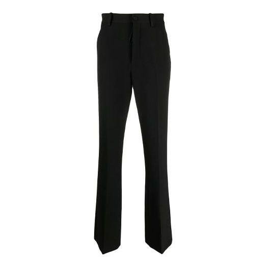 Off-White SS21 Logo Printing Straight Pants Version Black OMCG026S21FAB0021001