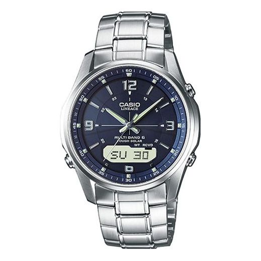 Casio Fashion Business Classic Analog-Digital Watch 'Silver Blue' LCW-M100DSE-2AER