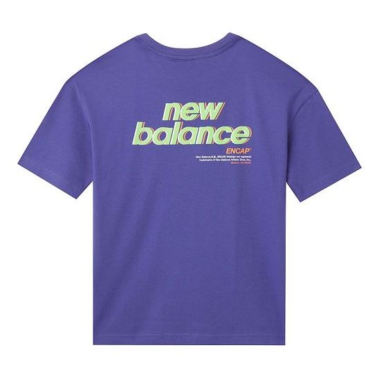 (WMNS) New Balance Short Sleeve Purple NEA25012-PUR2