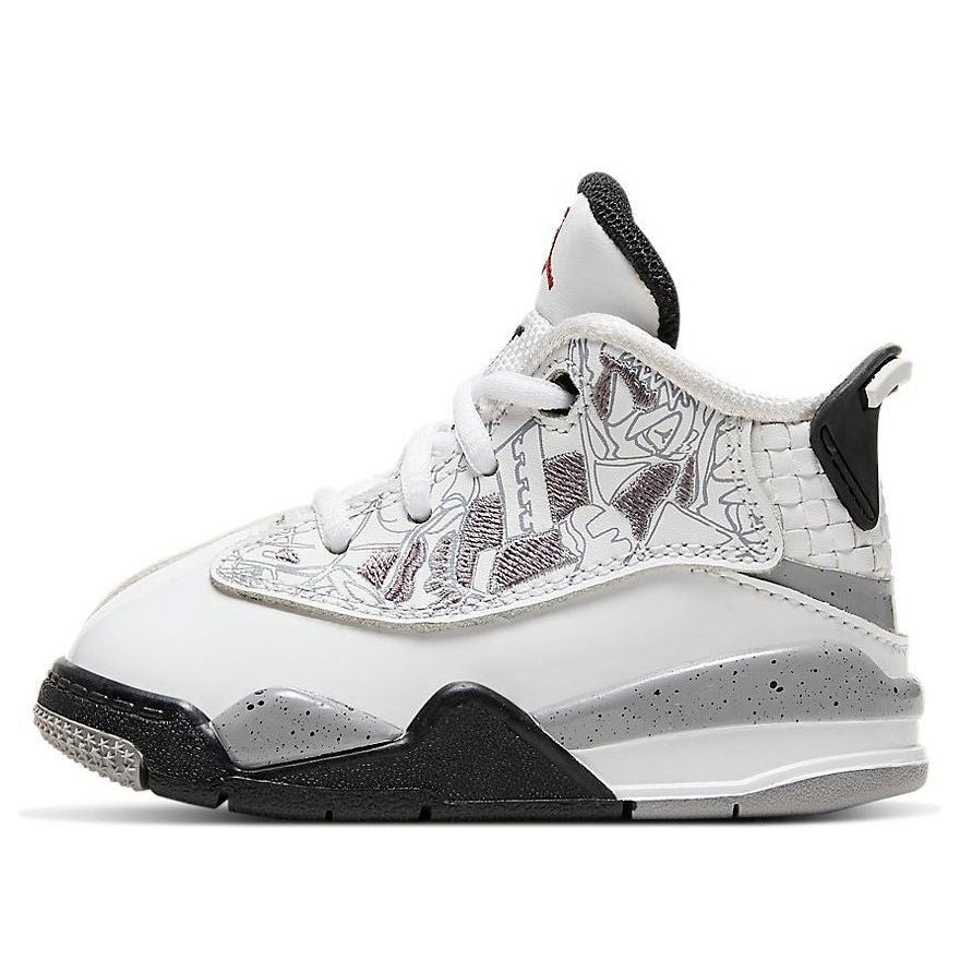 (TD) Air Jordan Dub Zero 'White Varsity Red Cement Grey' 311072-105