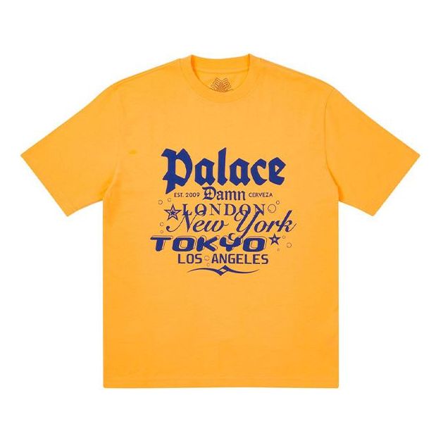 PALACE Classic Alphabet Printing Short Sleeve Unisex Orange P20TS226
