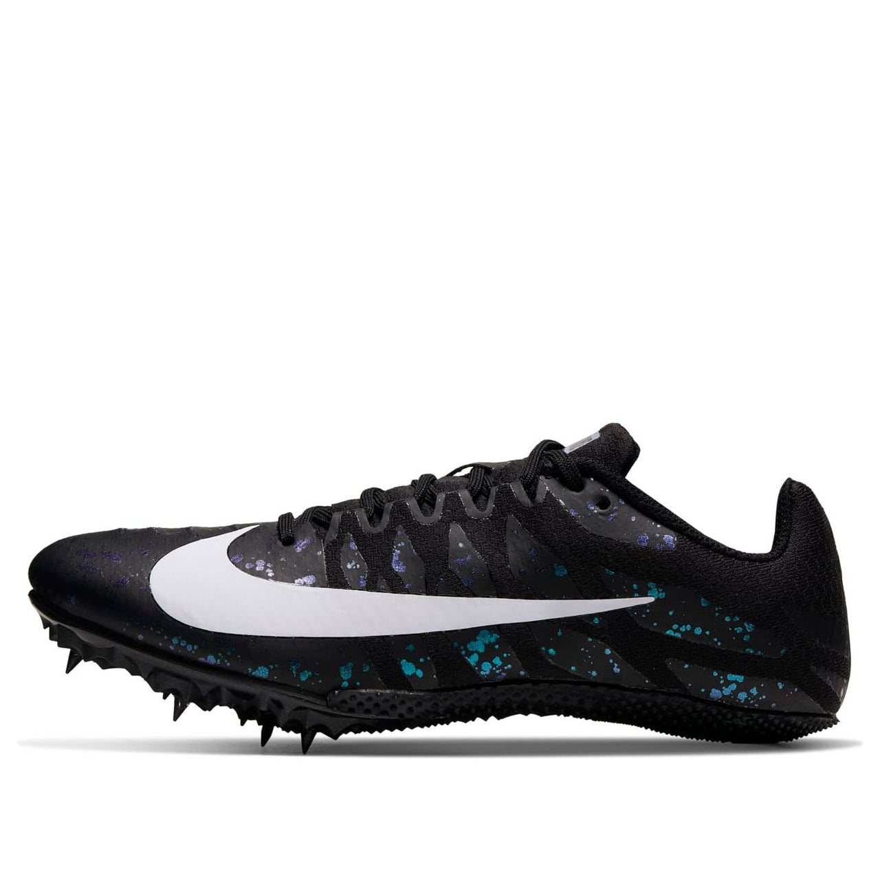 (WMNS) Nike Air Zoom Rival S 9 Spikes 'Paint Splatter Black Indigo Fog' 907565-003