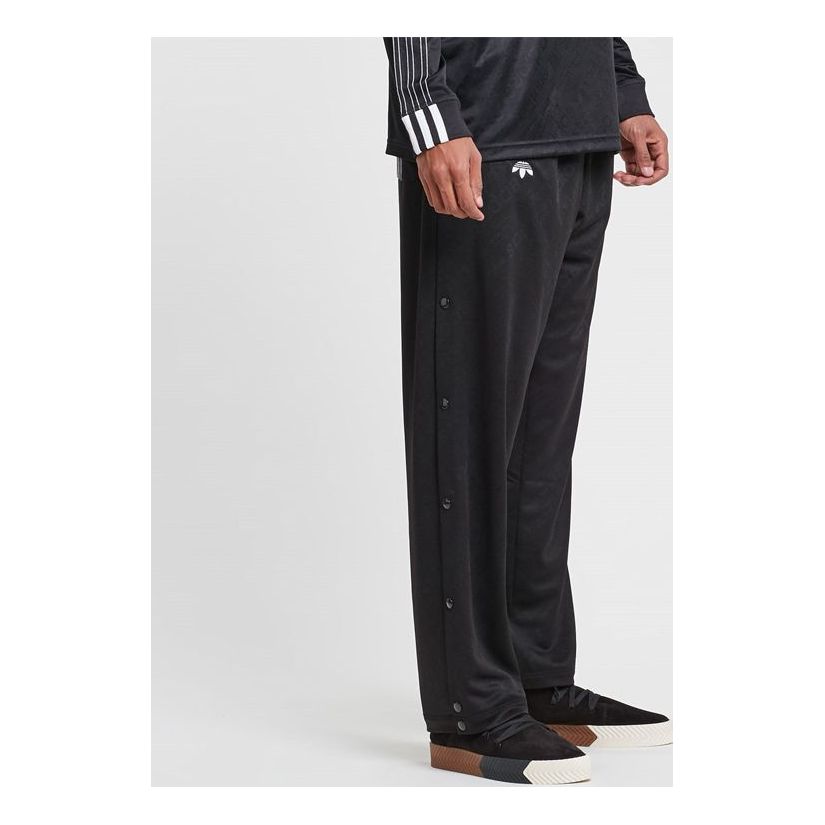 adidas originals x alexander wang Distress Sports Long Pants Couple Style Black CV5269