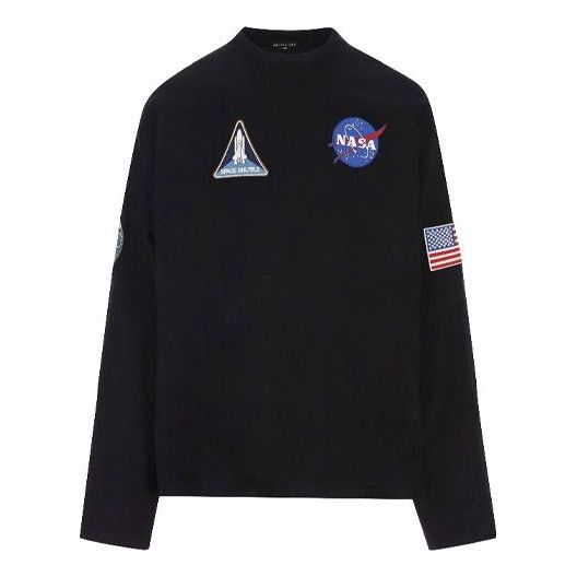 Balenciaga x NASA Space Multi-Patch Sweatshirt 'Black' 662496TKVD71070
