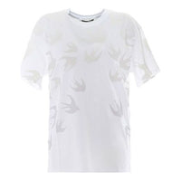 McQ Alexander McQueen SS21 Swallow Pattern Short Sleeve White 583305-ROT43-9000