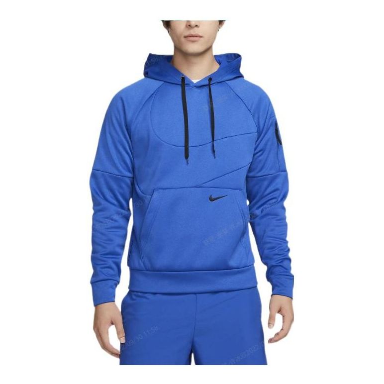 Nike Therma Fit Swoosh Pullover Hoodie 'Blue' DQ5402-480