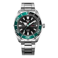 Men's SEIKO No. 5 Green Casual Sports Mechanical Watch SRPC53J1