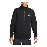 Nike Sportswear Club Brushed-Back 1/2-Zip Sweatshirt 'Black' DD4732-011