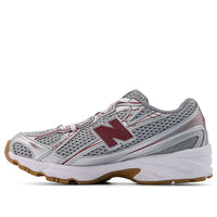 (PS) New Balance 740 Bungee Lace 'Silver Metallic Monarch Burgundy' PZ740MS