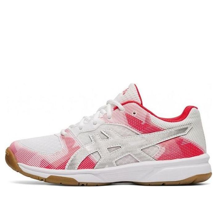 (GS) ASICS Gel Tactic Sneakers White/Red 1074A014-101