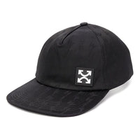 Off-White Cotton Applique Peaked cap Black OWLB008R20C860681000