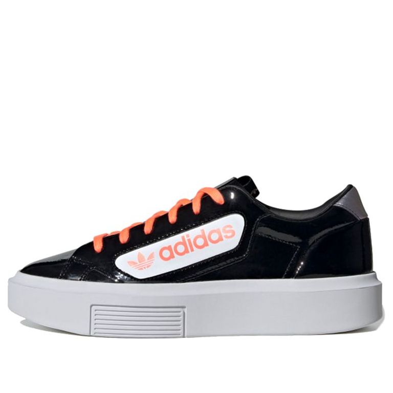 (WMNS) adidas Sleek Super 'Black Signal Coral' EF4954