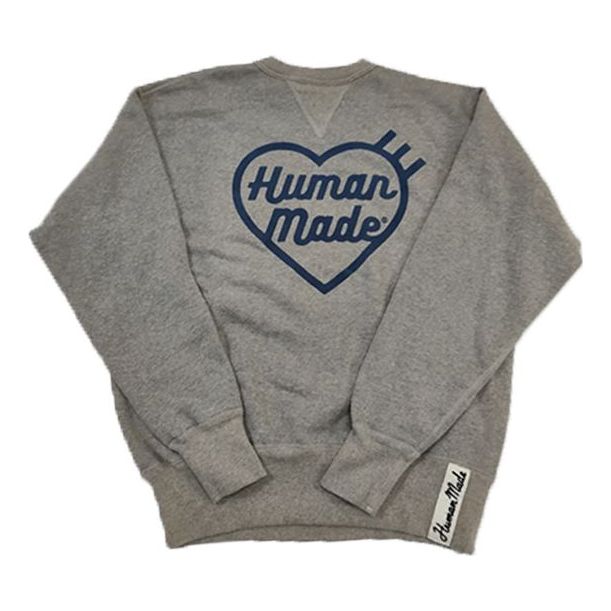 HUMAN MADE Heart flocky sweatshirt Gray HM18CS032GY2