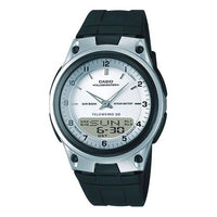CASIO Waterproof Mens Black Analog/Digital Combo AW-80-7A2021