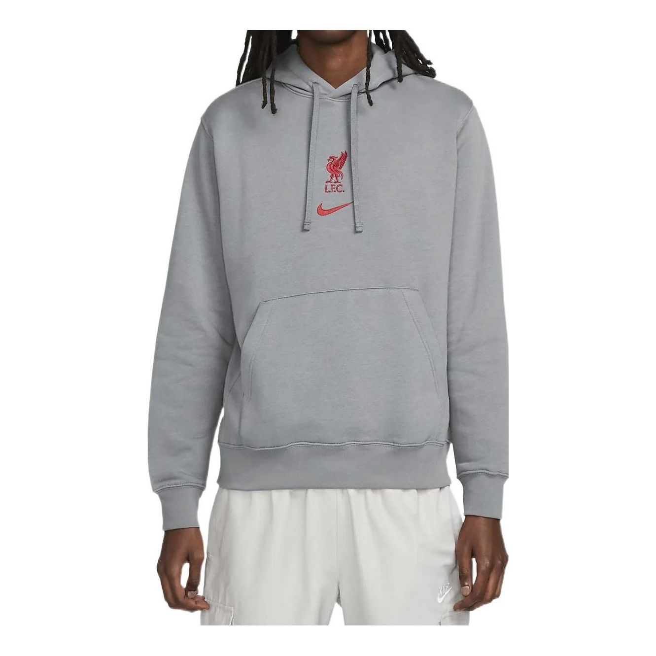 Nike Liverpool Club Pullover Hoodie 'Grey' DV2041-012