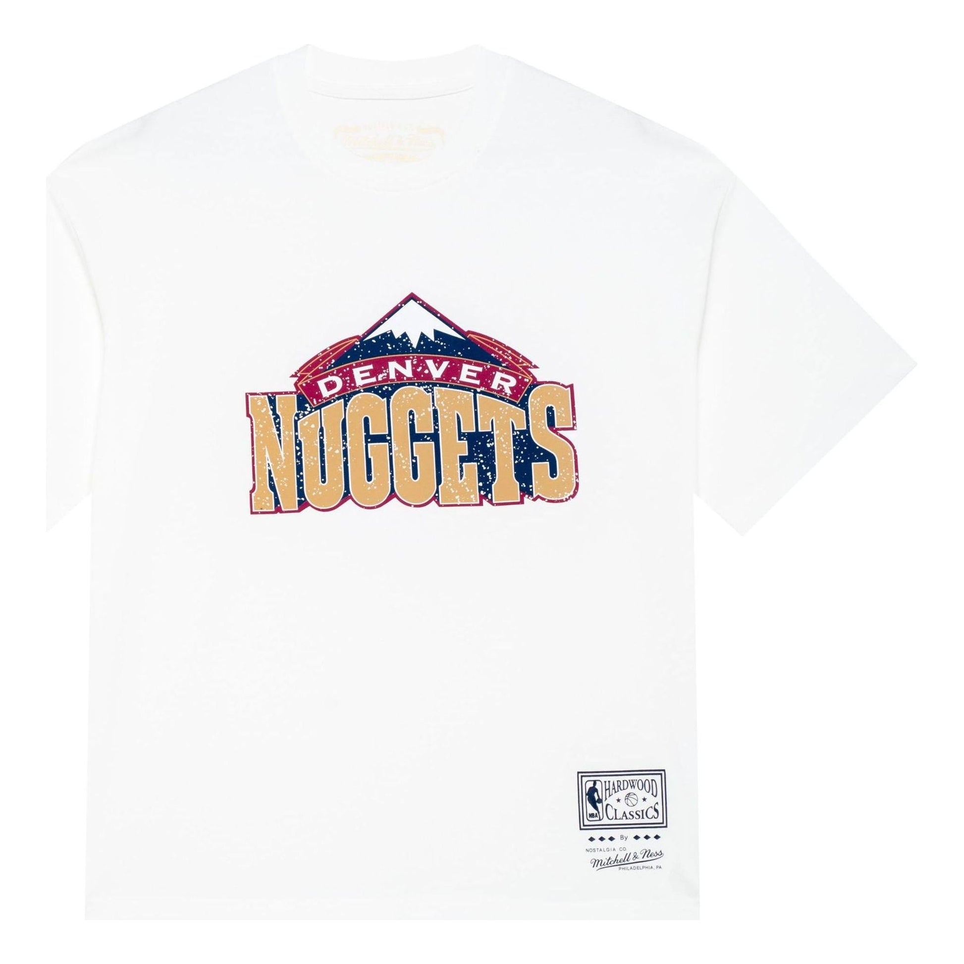 Mitchell & Ness x NBA Denver Nuggets Throwback Logo T-shirt 'White' MNJYSST230096-WHITE