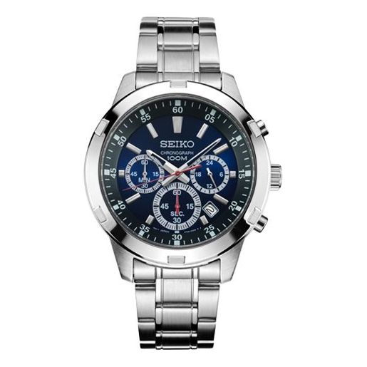 Men's SEIKO Three Eyes Waterproof Blue Dial Watch SKS603P1
