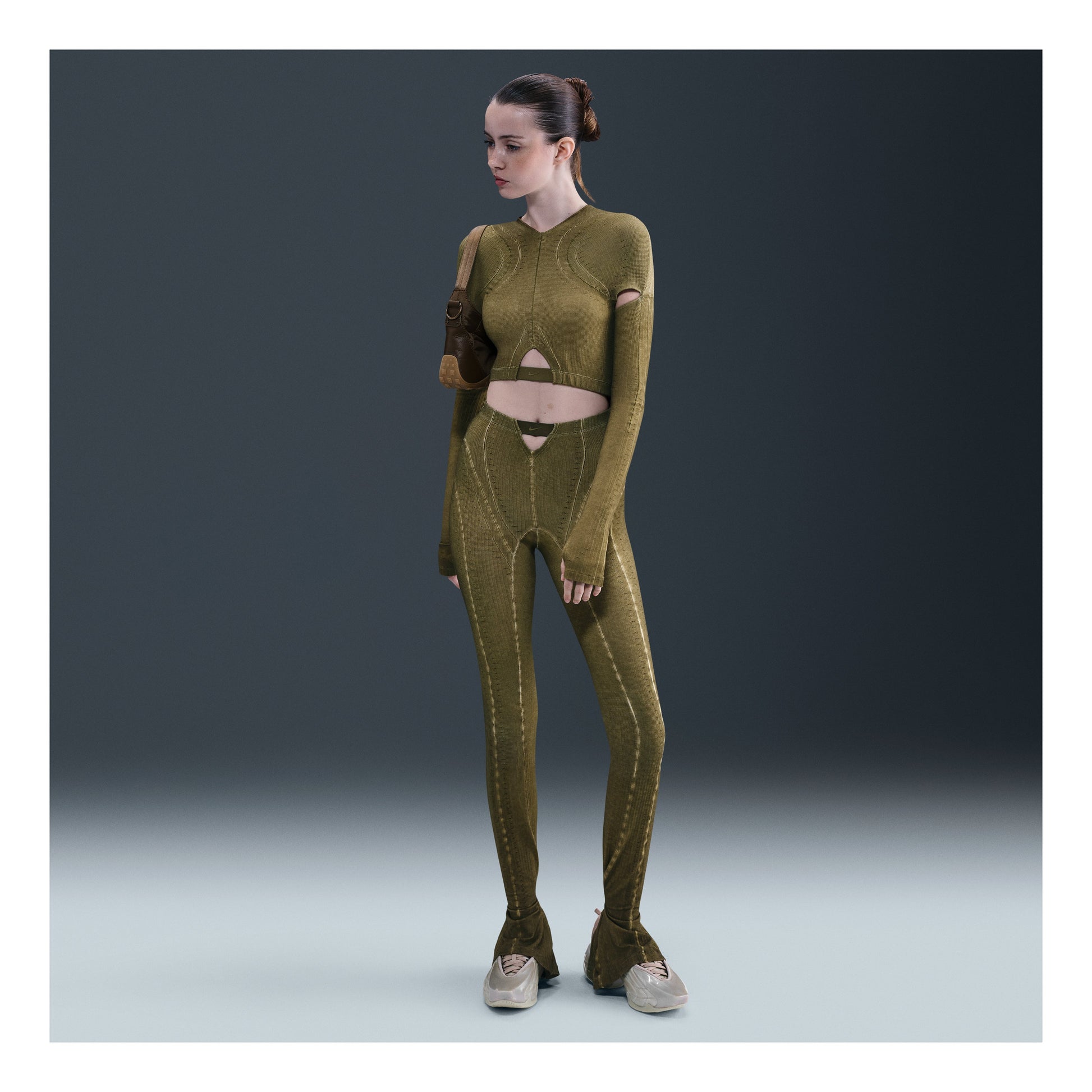 (WMNS) Nike x KNWLS Ghost Pants 'Olive Flak' IB0267-368