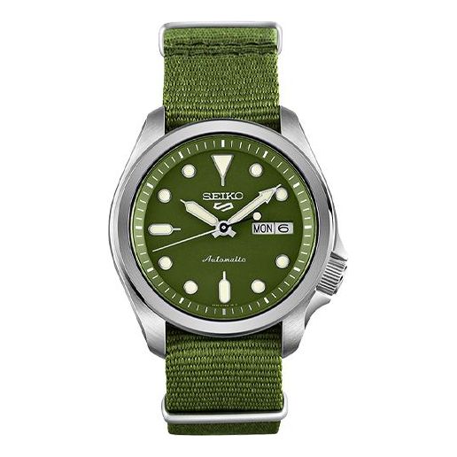 Men's SEIKO No. 5 Series Automatic Mechanical waterproof Watch Green SRPE65K1