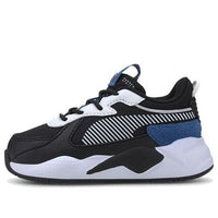 (TD) PUMA RS-X Collegiate Running Shoes Black/Blue 371628-01