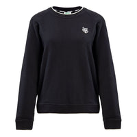(WMNS) KENZO Cotton Round Neck Long Sleeves Hoodie Black F762SW796952-99
