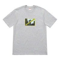 Supreme SS19 Greetings Tee Printing Short Sleeve Unisex Gray SUP-SS19-10514