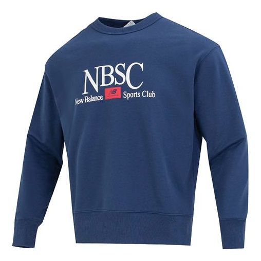 New Balance NBSC Crew Sweatshirt Asia Sizing 'Navy' AMT31556-NNY
