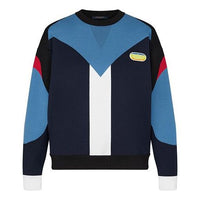 (WMNS) LOUIS VUITTON LV Embedded Knitted Jumper 'Black Blue' 1A8C8N