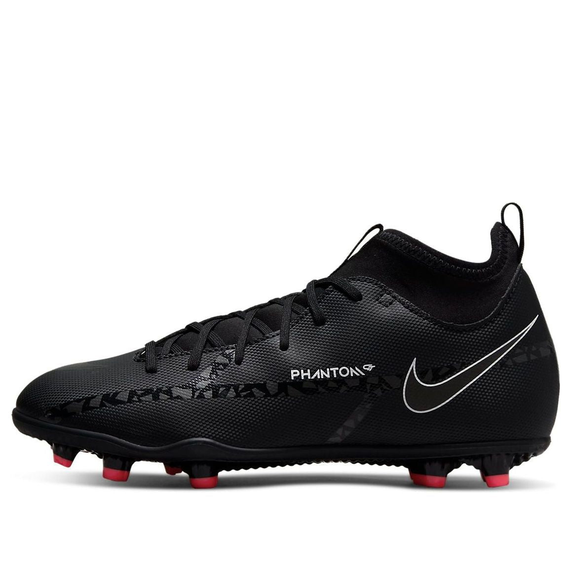 (GS) Nike Phantom GT2 Club DF MG 'Black Bright Crimson' DC0822-001