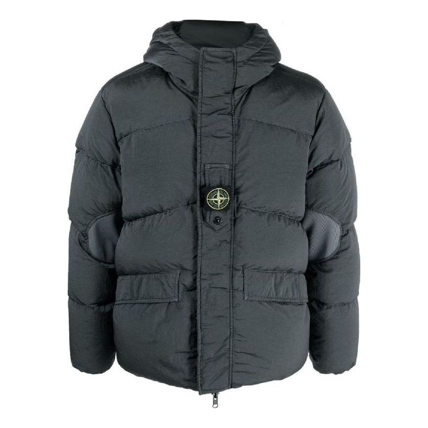 STONE ISLAND Logo Patch Reversible Padding 'Grey' 791542719-V0062