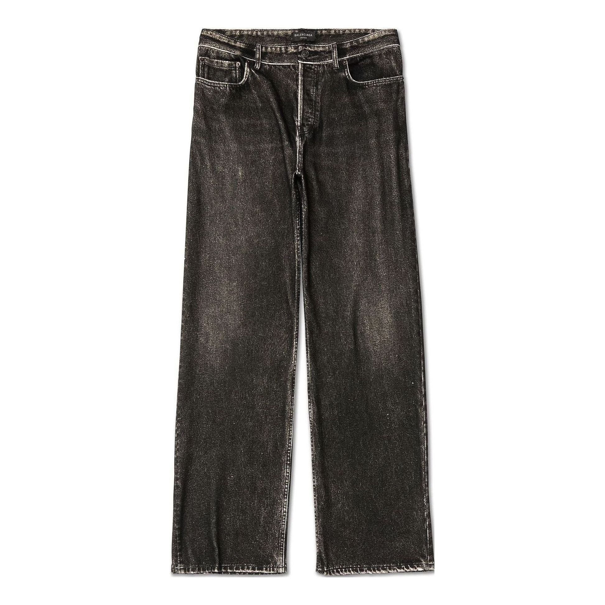Balenciaga Denim Trompe L'oeil Pants 'Black' 751503TOL991000