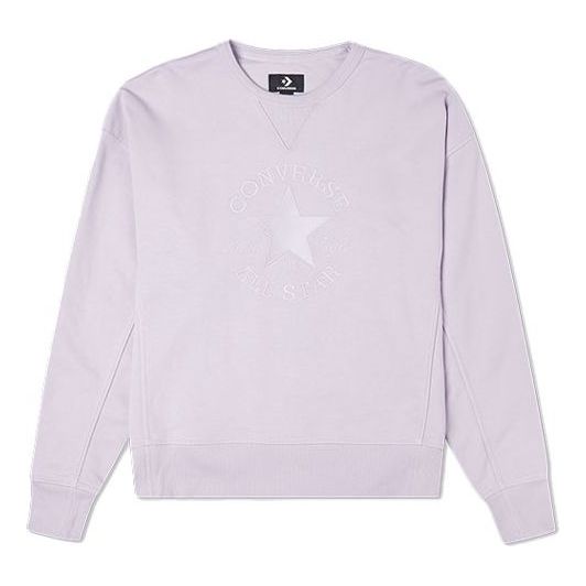 (WMNS) Converse All Star Sweatshirts Asia Sizing 'Purple' 10019811-A14