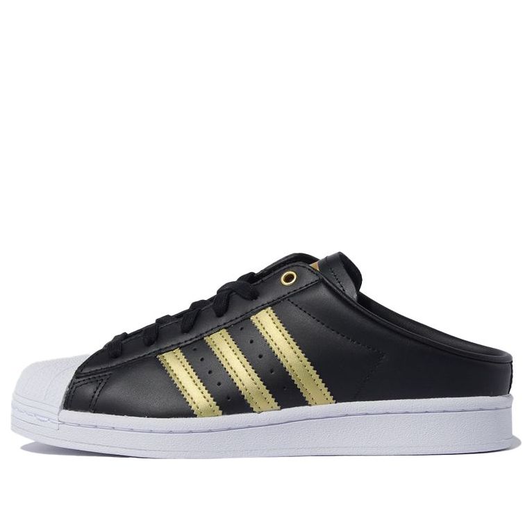 (WMNS) adidas Superstar Mule 'Black Gold Metallic' FZ2268