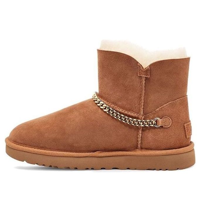 (WMNS) UGG Classic UGG Charm Mini Fleece Lined Brown 1112493-CHE
