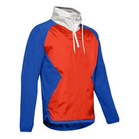 Men's Under Armour Woven Training Sports Zipper Jacket Blue 1352681-486