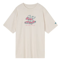 adidas originals Casual Breathable Cartoon Pattern Alphabet Sports Short Sleeve Couple Style Gray White HC2192