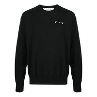 Off-White SS21 Alphabet Logo Loose Round Neck Long Sleeves Version Black OMHE082S21KNI0011001