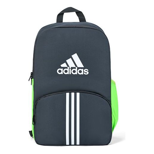 adidas schoolbag Casual Sports backpack Classic logo Black Green Unisex MF0037