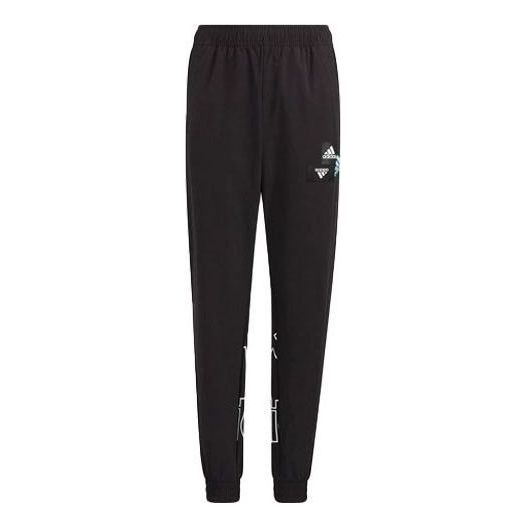 (GS) adidas Long Woven Pants 'Black' HM5228